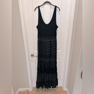 Anthropologie Polka Dot Maxi Dress